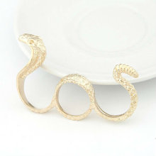 Fashion Alloy Golden Cobra Pattern Finger Rings Jewellery FR47